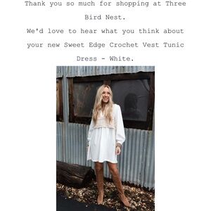 Three birds nest dress, only wore one time for family pictures